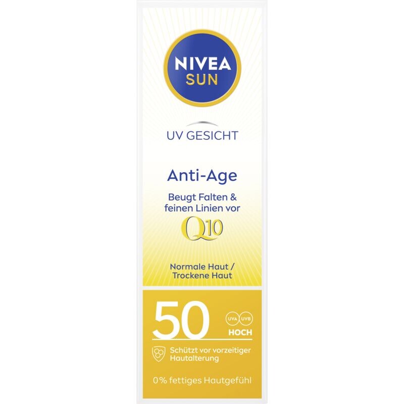 

УФ-защита от солнца для лица против старения Q10 SPF 50 NIVEA, 50 ml