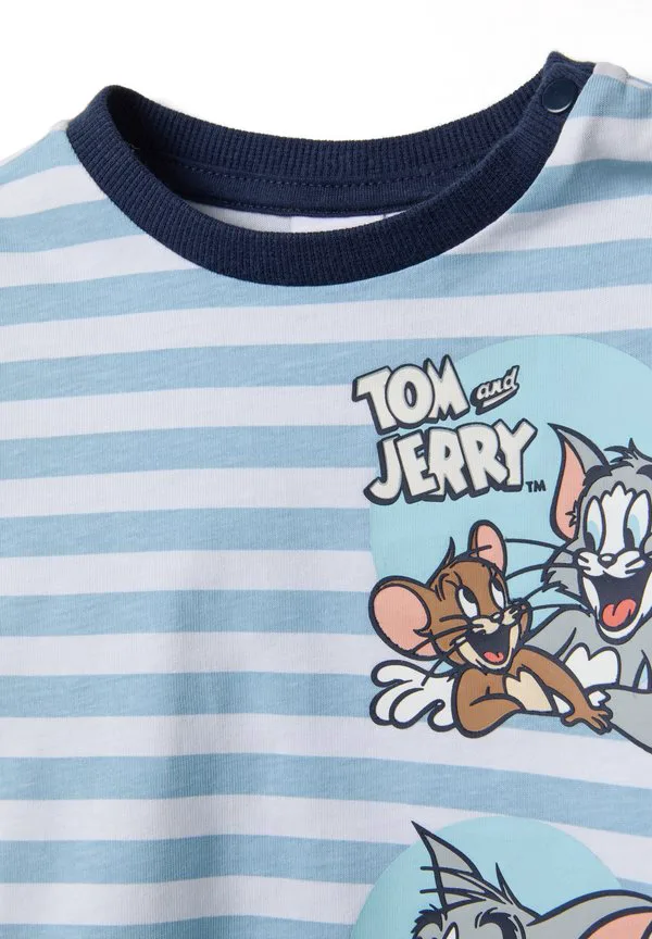 Спортивные штаны для бега в стиле мультфильма «том и джерри» Ovs, White/Light Blue — фото 3