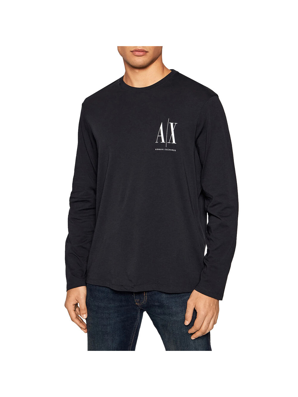 

Синяя мужская рубашка Armani Exchange
