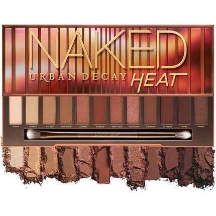 

Палитра теней Urban Decay Naked Heat из 12 огненно-янтарных нейтральных оттенков — невероятно растушевываемые насыщенные цвета с бархатистой текстурой. В комплект входят зеркало и двусторонняя кисточка для макияжа, Pecham