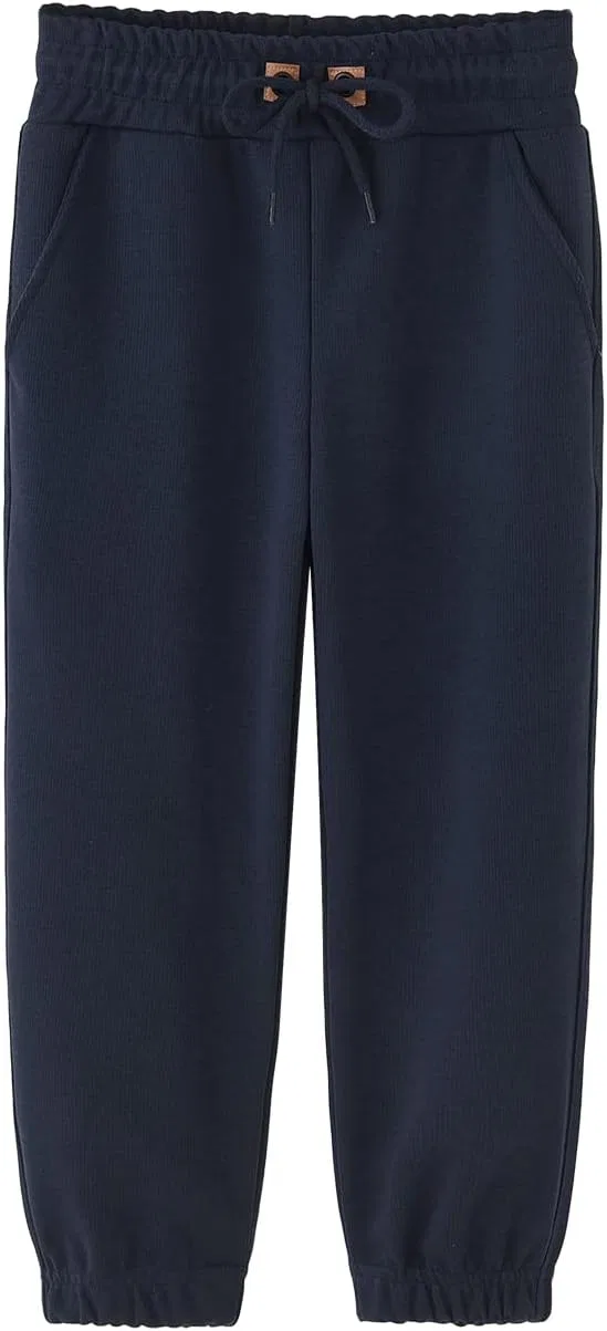 Детские хлопковые спортивные штаны KISBINI для мальчиков, Mottled Navy
