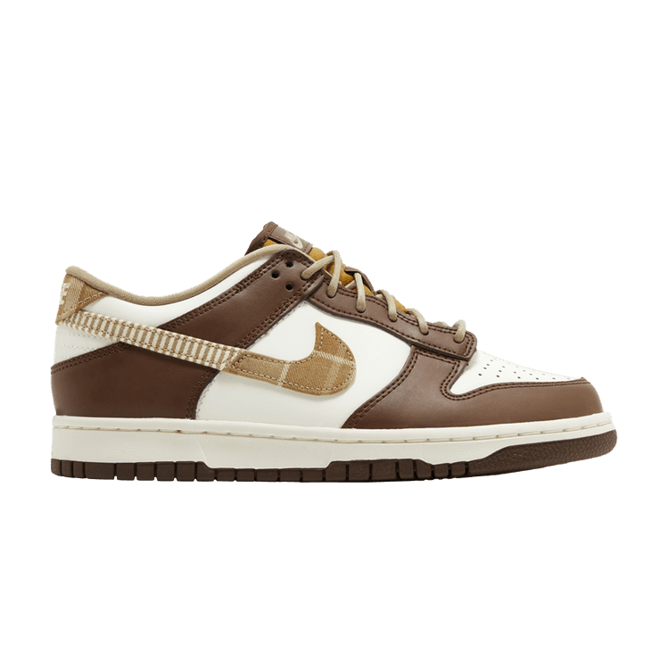 

Кроссовки Nike Dunk Low GS 'Plaid Brown', коричневый