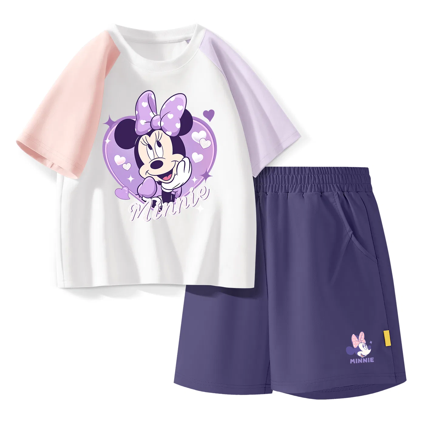 Детский спортивный костюм Casual Sportswear 2 Piece Set Disney, Di Wan Shui Ni Pink Purple+Di Ni Jie K_Right Bottom Mulberry Purple — фото 4