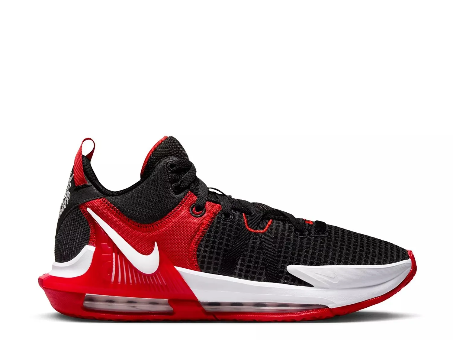 

Баскетбольные кроссовки Nike LeBron Witness 7 — мужские, черные/красные