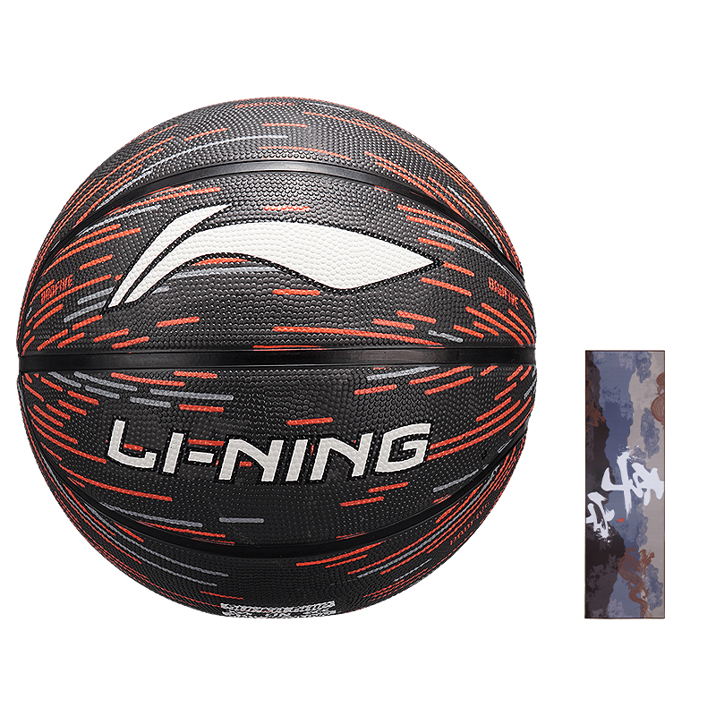 

LINING Радужная коллекция резиновый баскетбольный мяч black red размер 7 размер 5 мяч для тренировок соревнований unisex китай