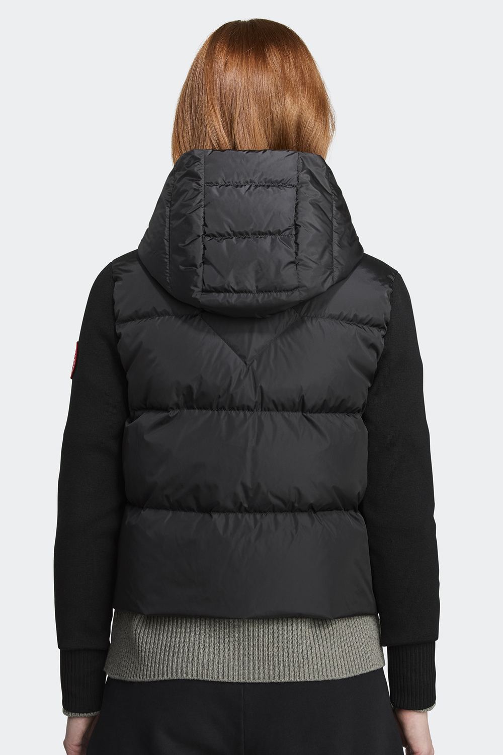 Толстовка Canada Goose HyBridge Wide Quilt Knit Hoody, черный — фото 4