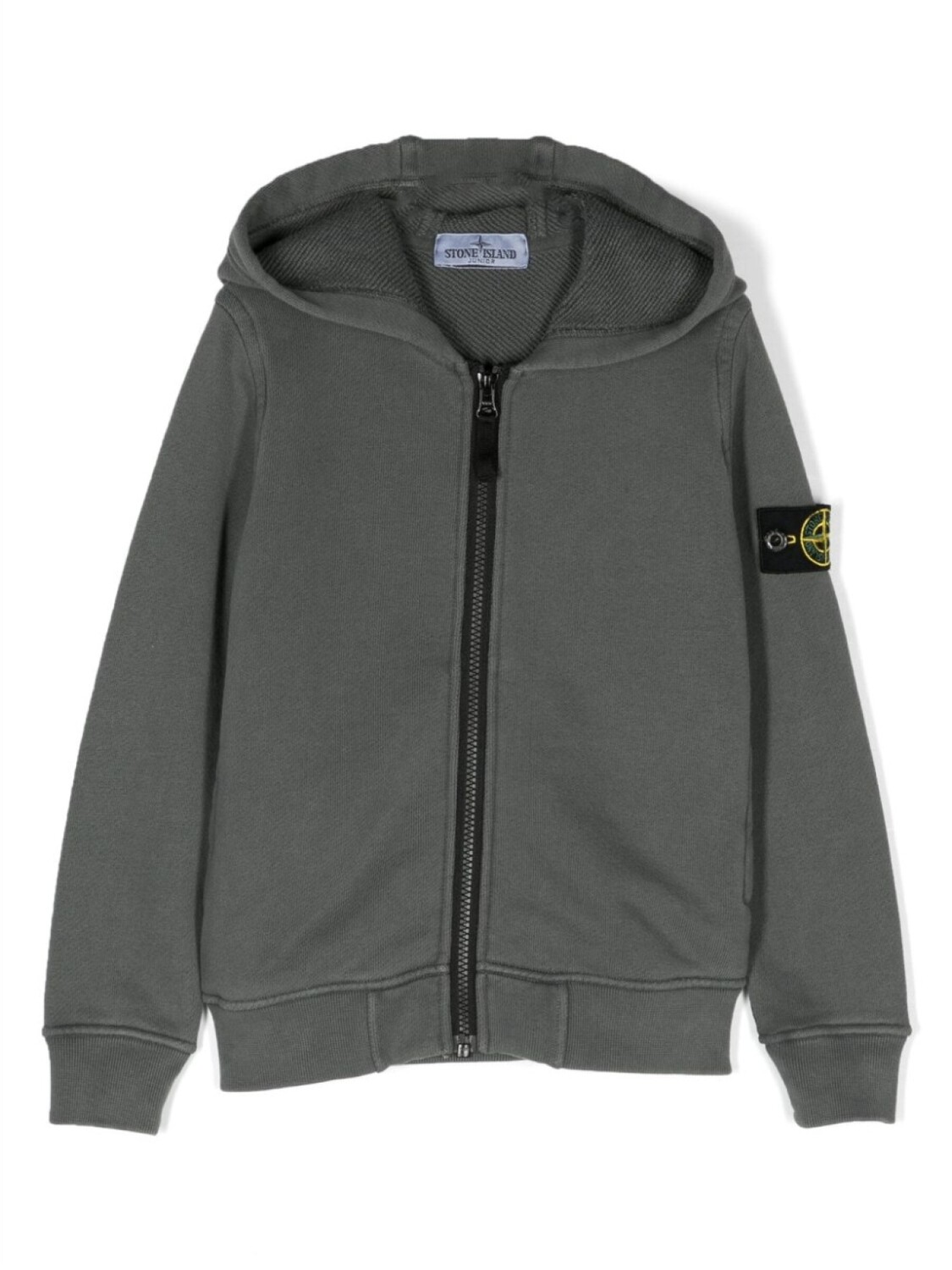 

Stone Island Junior худи с нашивкой-логотипом, серый