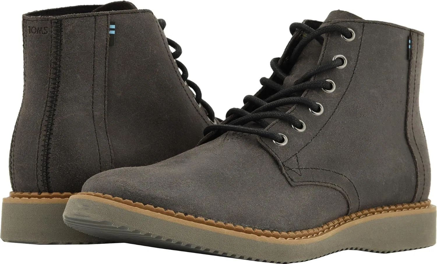 Мужские туфли TOMS Porter черного цвета без шнурков