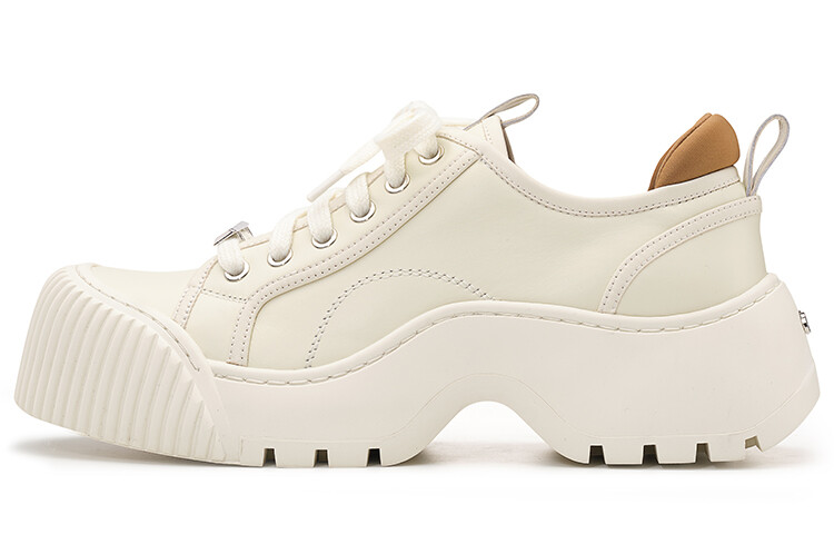 

Кроссовки женские Дизайнерская коллекция обуви Lifestyle Shoes Womens Low-Top Lucia Tacci, цвет Cream White