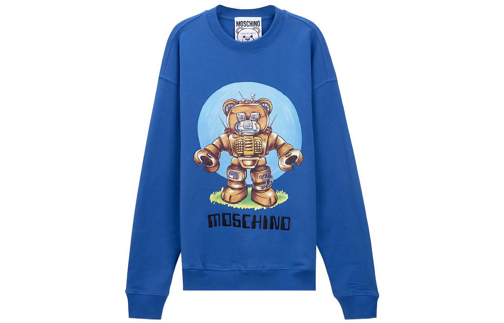 

MOSCHINO Свитшот мужской синий