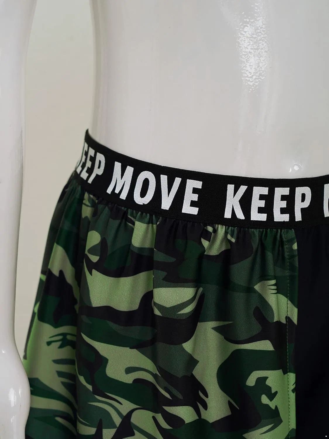 Детский спортивный костюм с принтом Keep Move Loloda, Army Green — фото 4