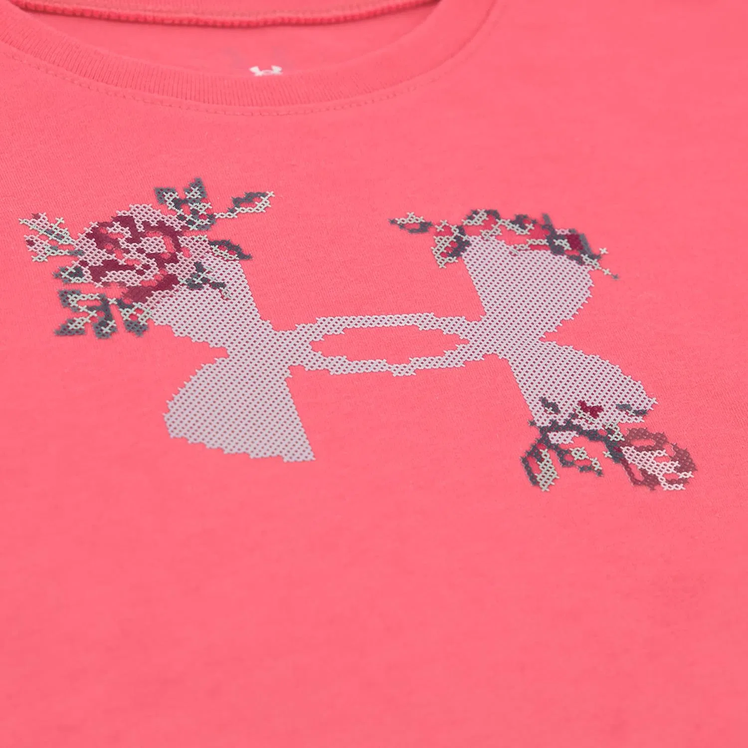 Футболка детская с длинным рукавом Under Armour Tech Super Pink — фото 2