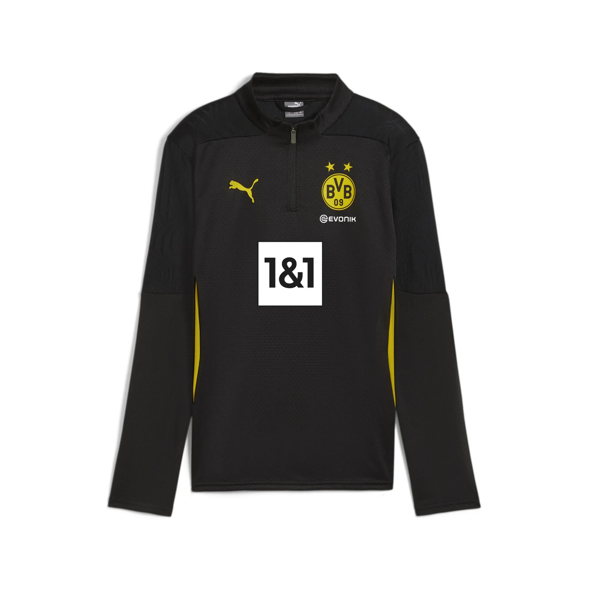 

Футболка PUMA «Тренировочная футболка Borussia Dortmund с молнией в четверть длины», цвет Black Faster Yellow