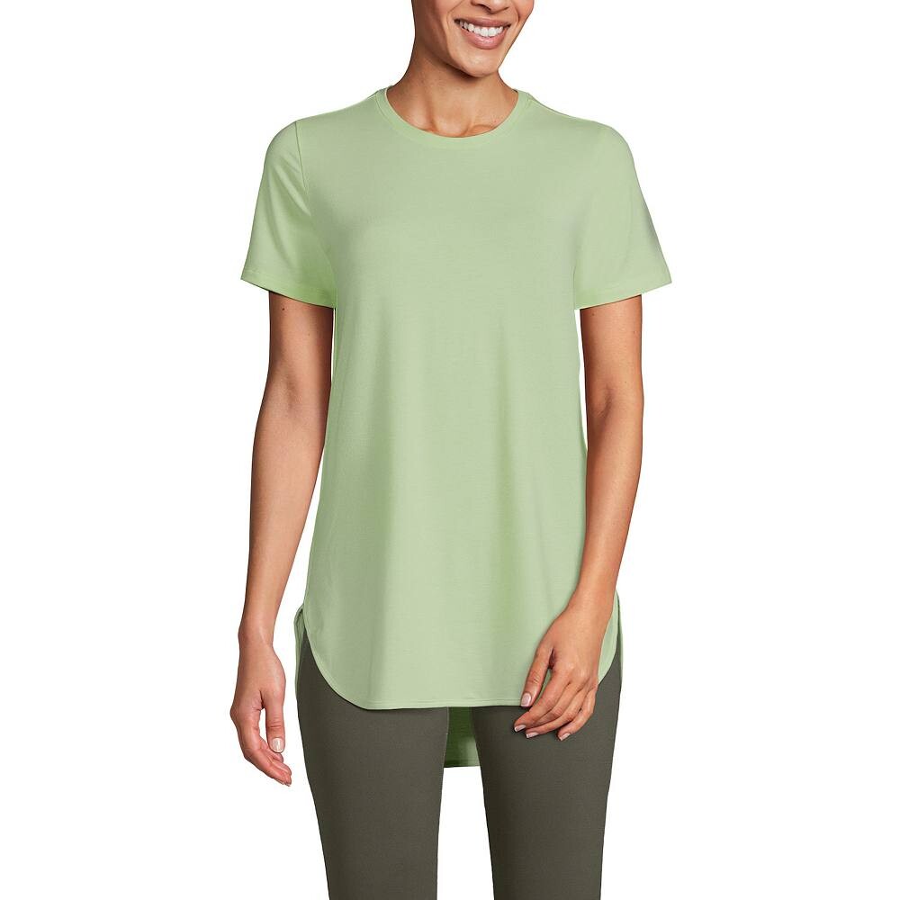 

Женская влагоотводящая туника Lands End UPF 50 Lands' End, цвет Lime Jade Pinstripe