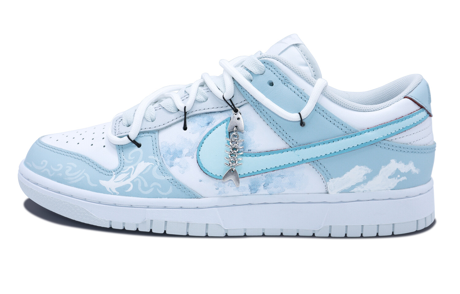 

Кроссовки Nike Dunk Skateboarding Shoes Unisex Low-top Cyan/Blue/White, голубой, Синий, Кроссовки Nike Dunk Skateboarding Shoes Unisex Low-top Cyan/Blue/White, голубой