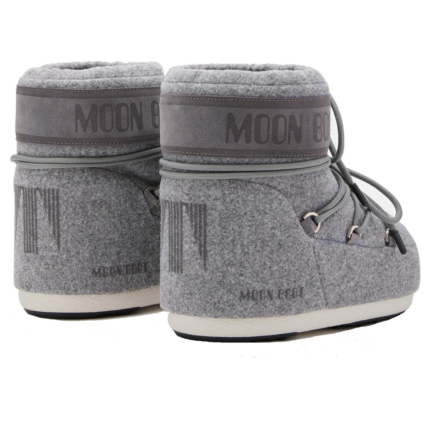 Женские ботинки Moon Boot Icon короткие войлочные, серый — фото 4