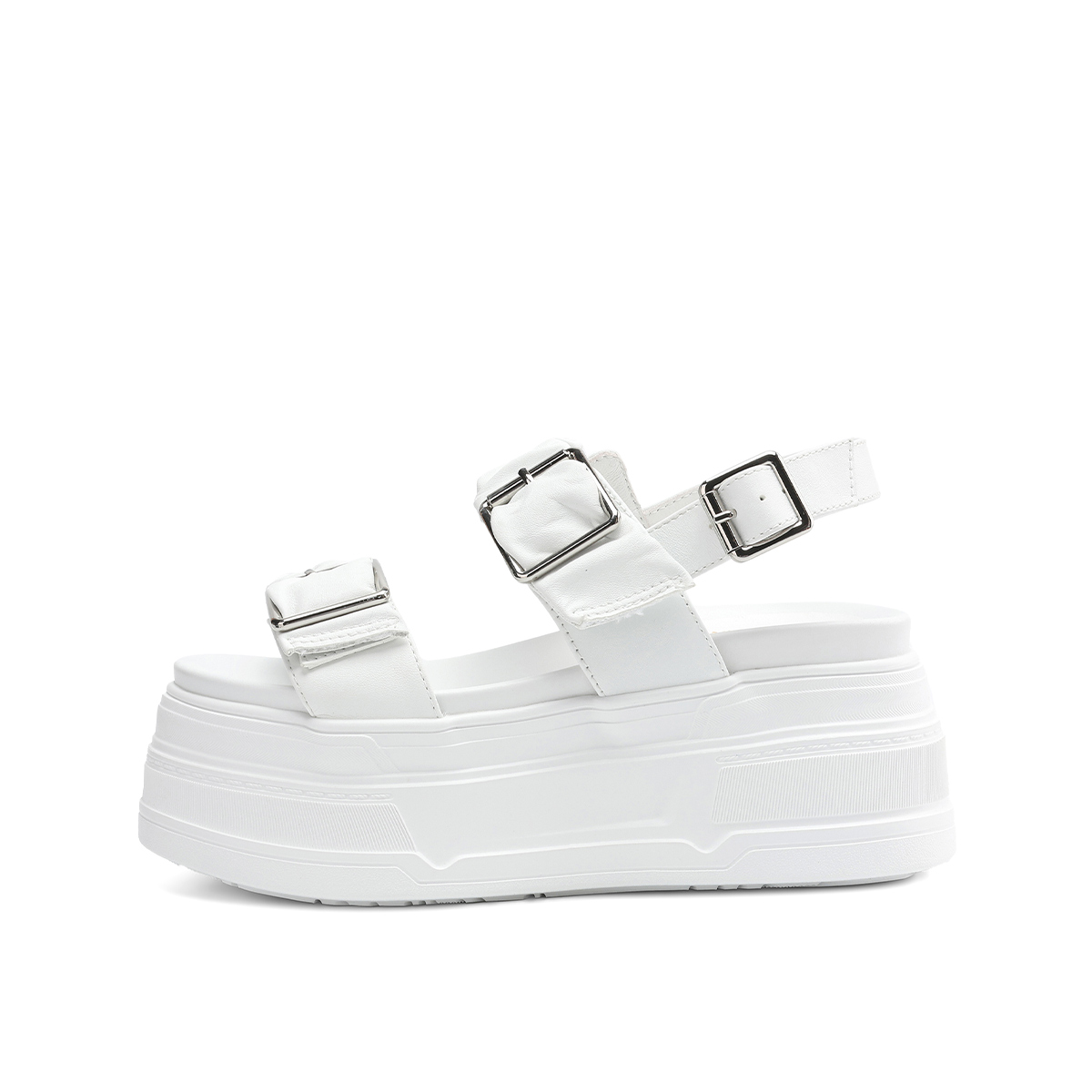 Rosa Bianca Сандалии с одной лямкой женские белые с овчинной подкладкой, цвет White (Sheepskin Lining)