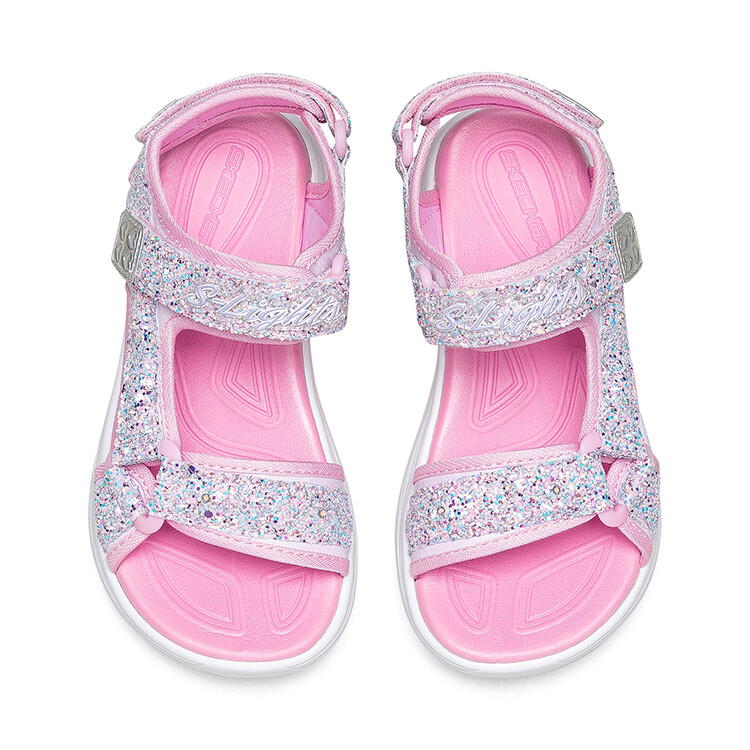 Детские сандалии Skechers Glimmer GS светло-розовые — фото 3