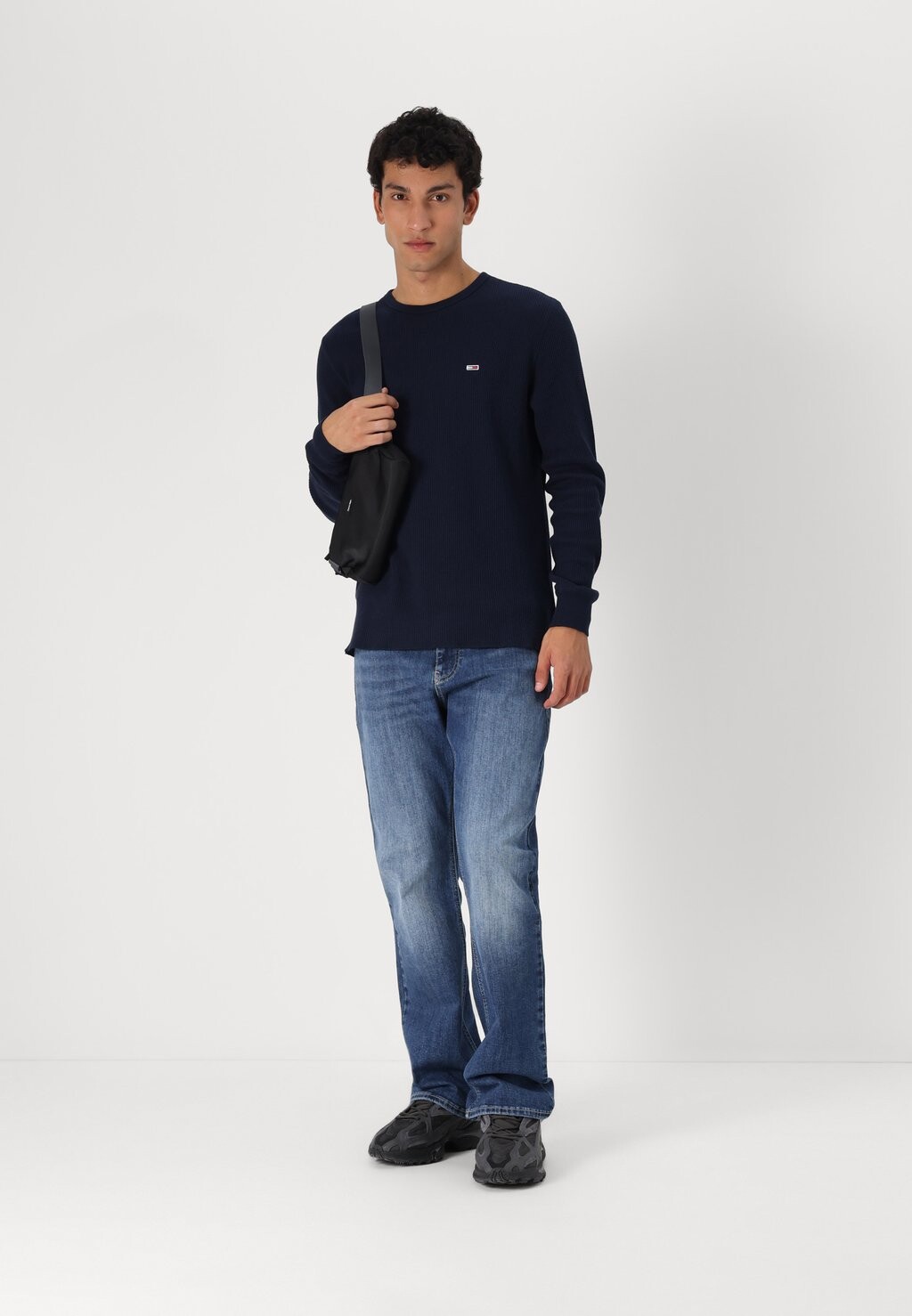 

Топ с длинными рукавами SLIM TEE Tommy Jeans, темно-синий