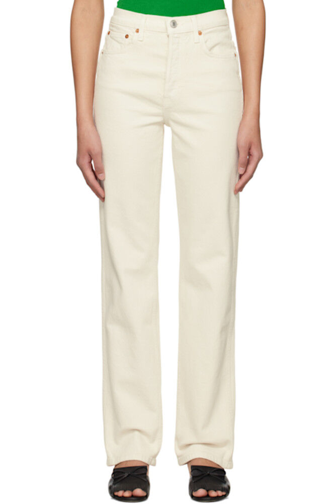 

Off-White Comfort Stretch 90s High Rise Loose Jeans Re/Done