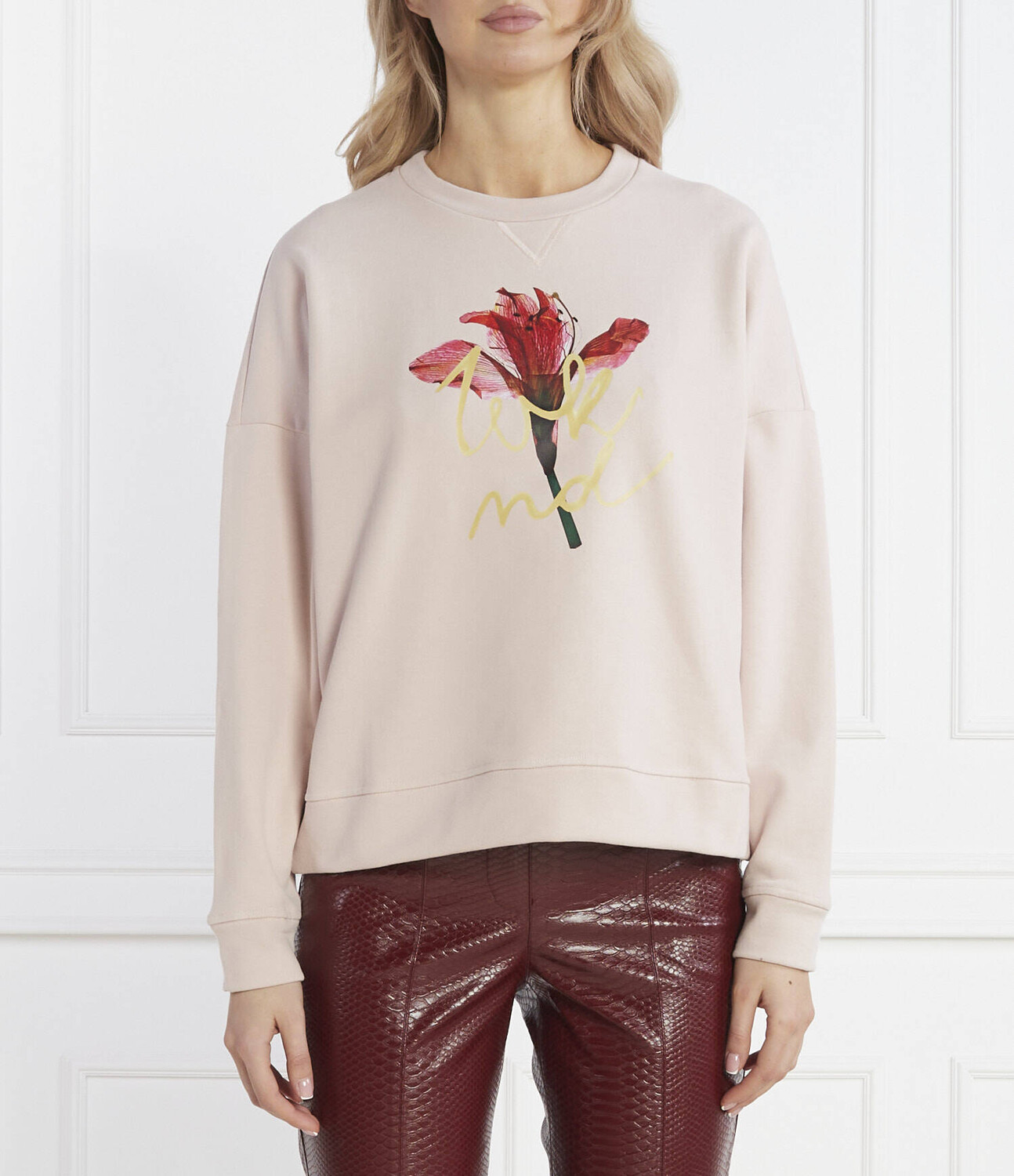 

Толстовка Weekend MaxMara Regular Fit, пудрово-розовый