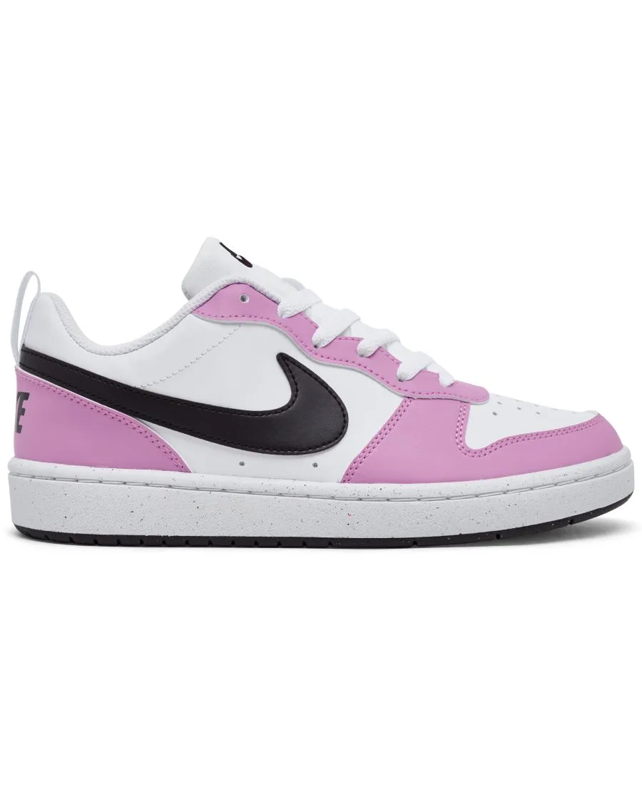 Детские повседневные кроссовки Big Kids Court Borough Low Recraft от Finish Line Nike, белый — фото 2