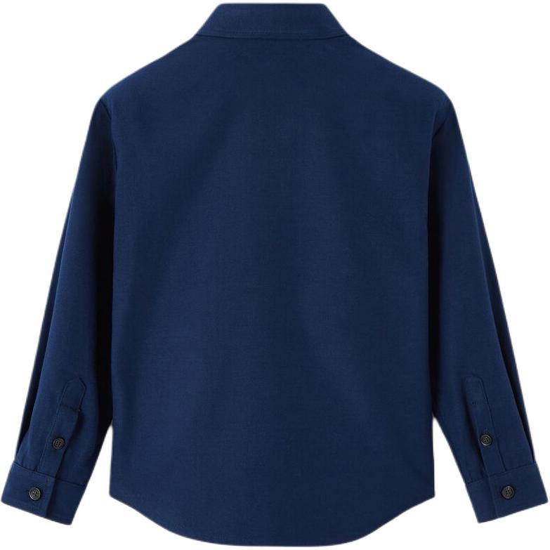 Повседневная рубашка SS26 Regular Fit для детей Loro Piana, темно-charcoal синий — фото 3