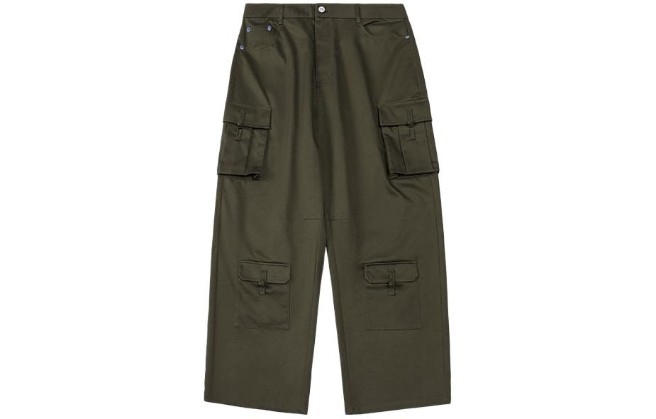 

CLOT Кунг фу серия карго штаны унисекс green