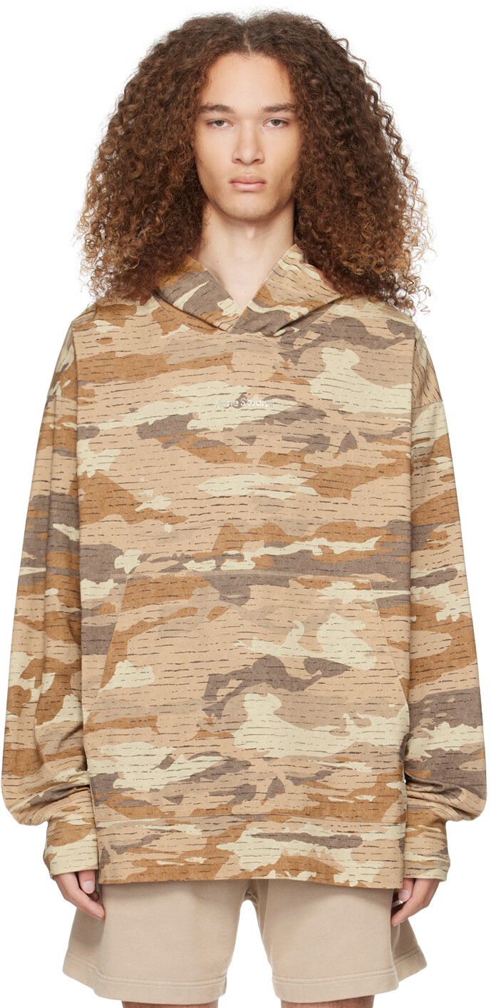 

Коричневый худи с кристаллами Acne Studios