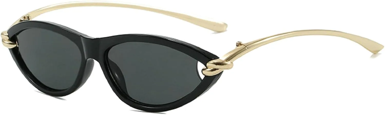 

Солнцезащитные очки «кошачий глаз» для женщин. Модные ретро-солнцезащитные очки в стиле «кошачий глаз» с металлическими дужками. Модные очки 2025 года mincl, C3