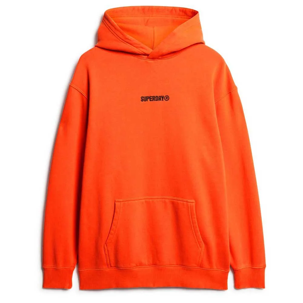 

Худи Superdry Micro Logo Graphic Loose, оранжевый