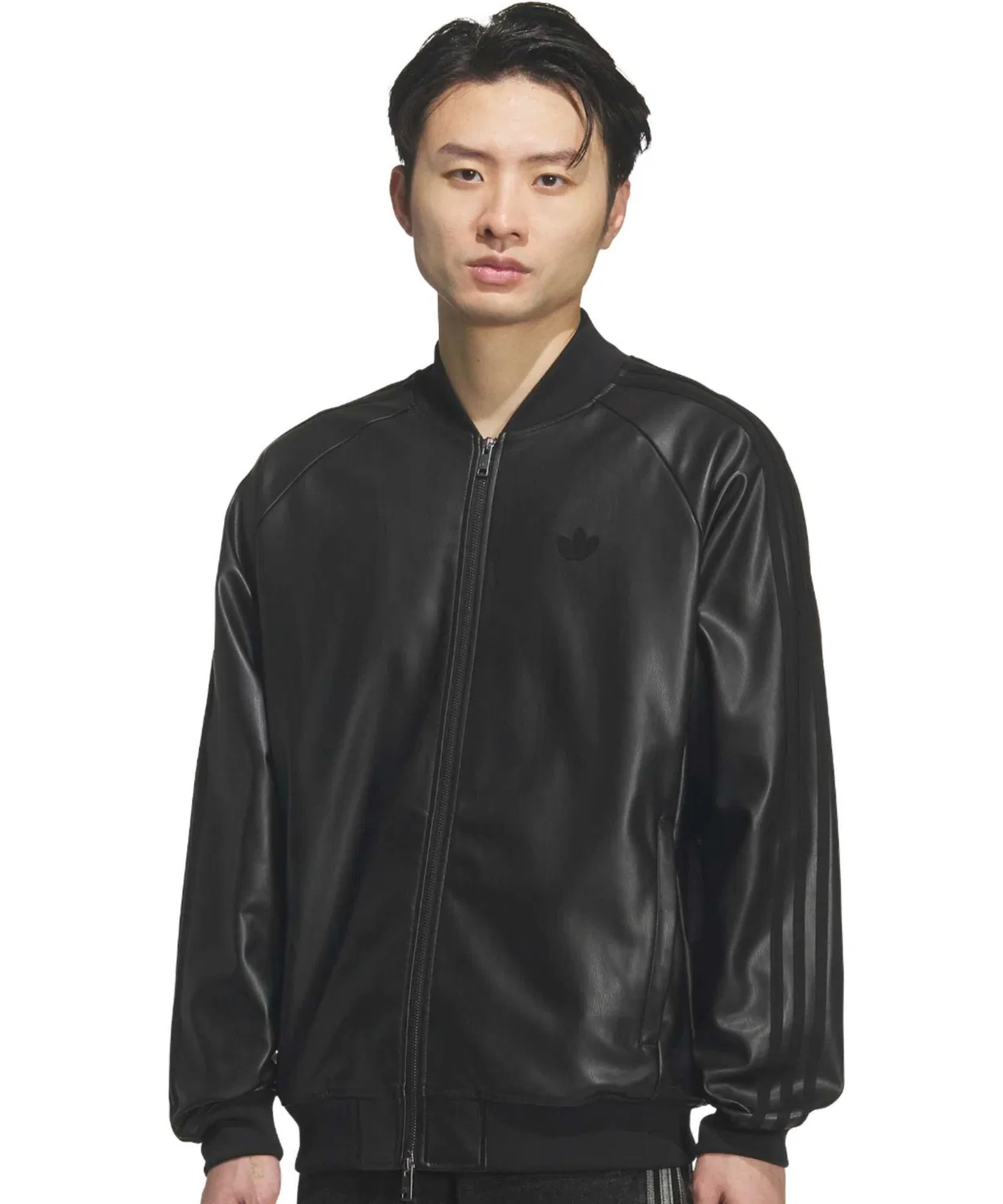 Куртка adidas Superstar Pleather Track Top, чёрный — фото 2