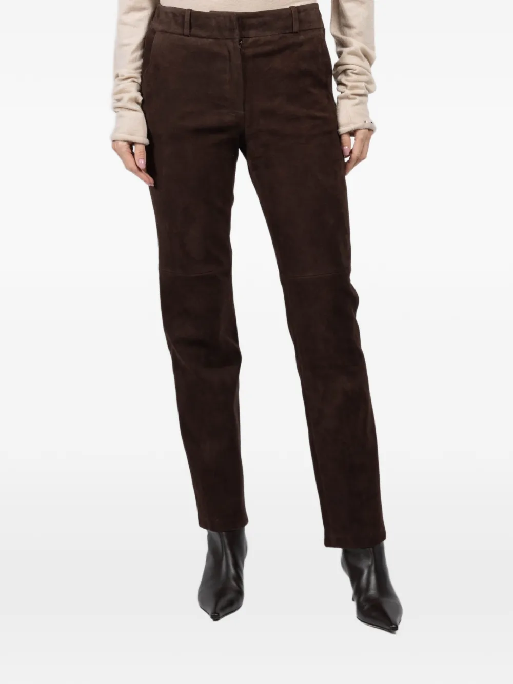 

Замшевые брюки Jenna Arma, коричневый