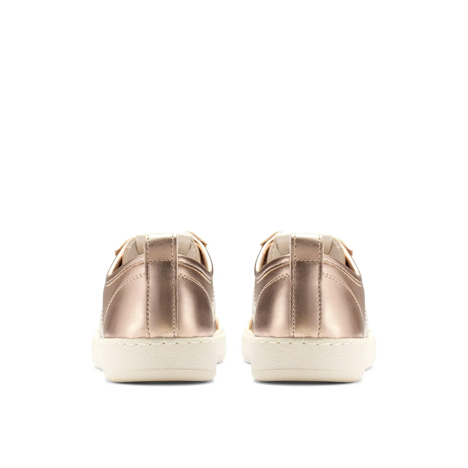 Кроссовки золотистые металлик Clarks, золотой металлик — фото 4