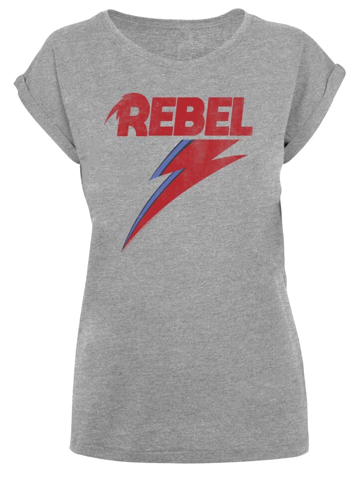 

Футболка F4NT4STIC T-Shirt David Bowie Distressed Rebel, пятнистый серый