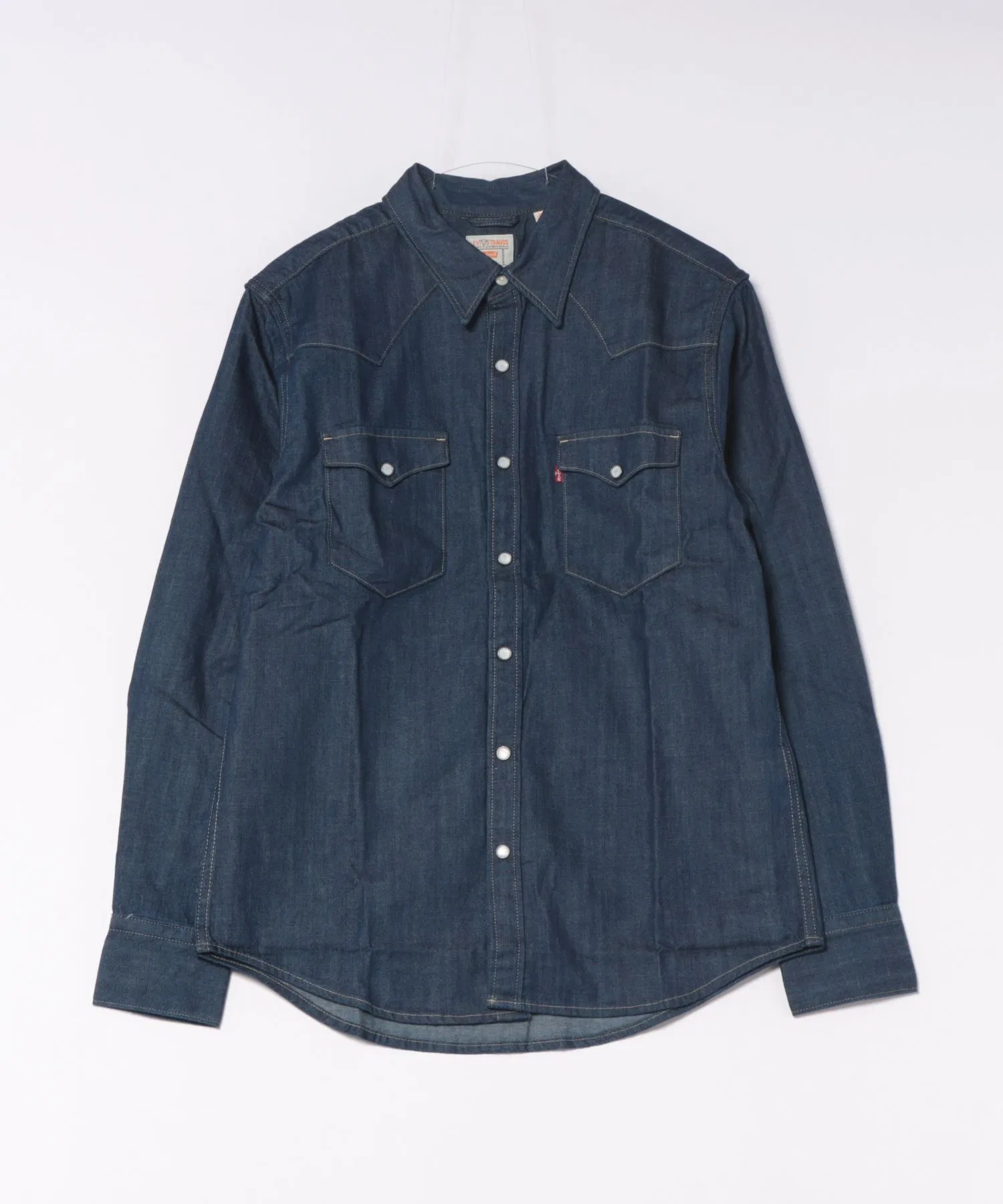 Мужская и женская джинсовая рубашка Levi's с длинным рукавом