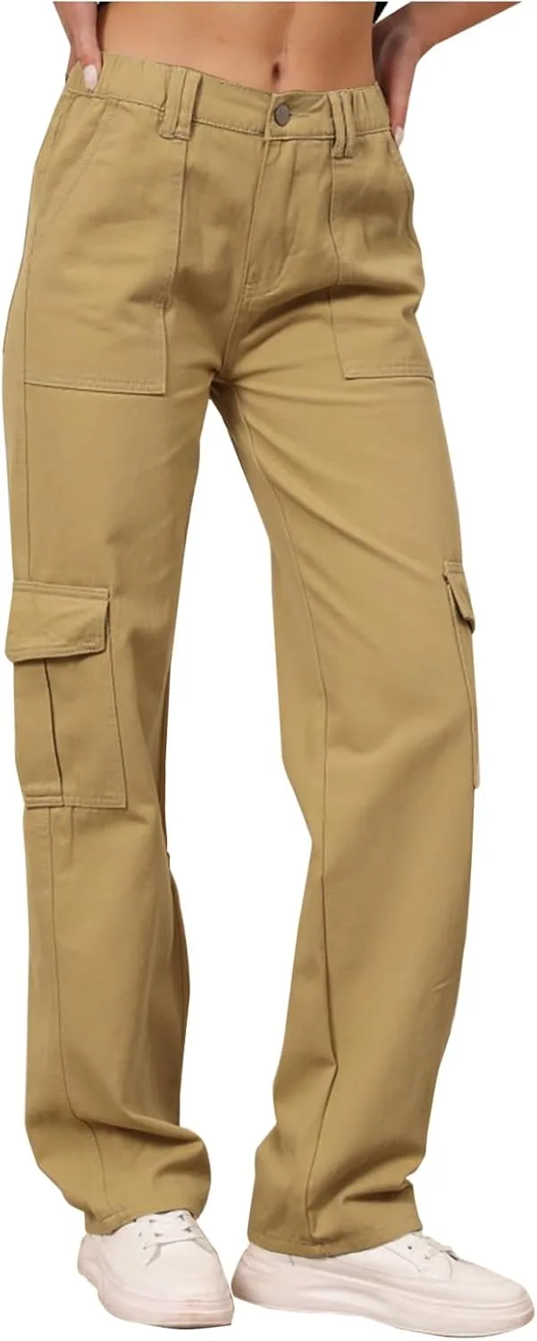 

Джинсы для женщин Loose Fit Casual Cargo с карманами