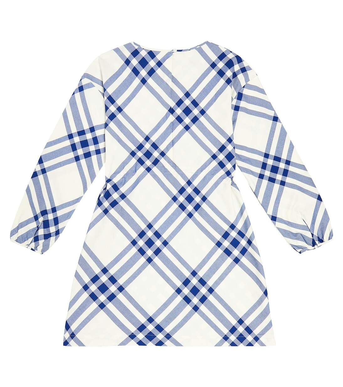 Платье из хлопка в клетку Burberry Kids, мультиколор — фото 4