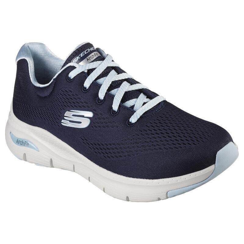 Женские кроссовки Skechers для ходьбы 149057_NVLB Темно-синий на шнуровке — фото 2