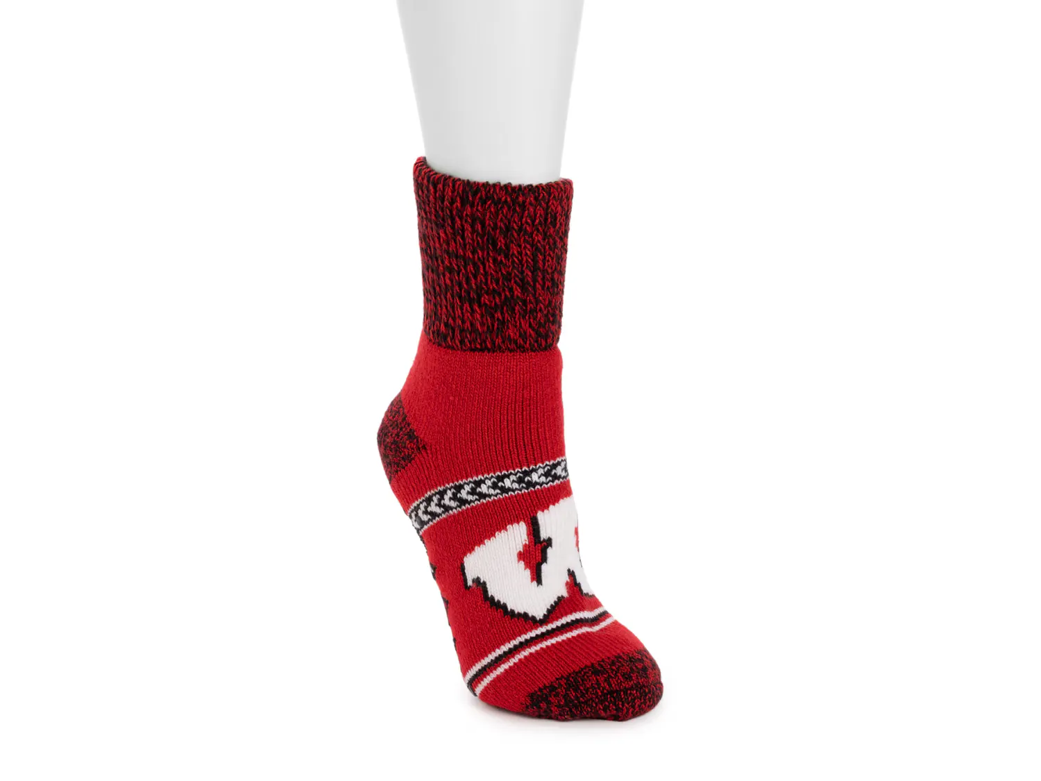 

Носки Game Day Unisex Heat Retainer Short Crew Socks Muk Luks, цвет wisconsin