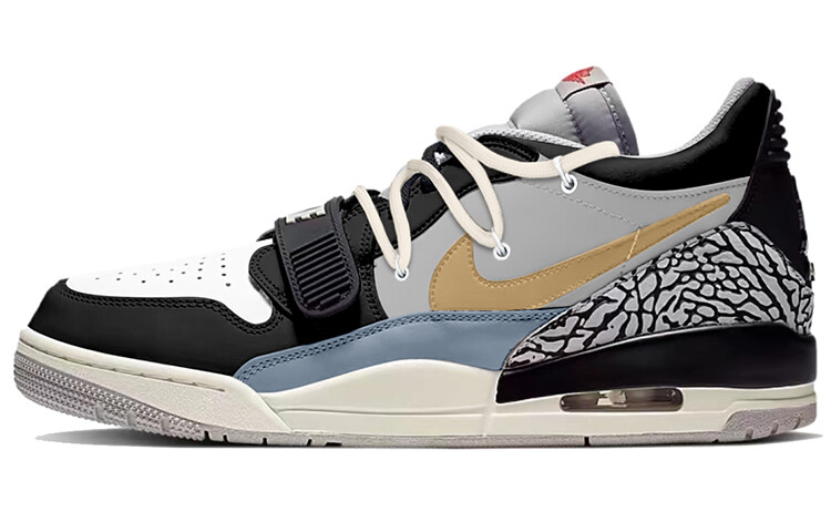 

Кроссовки Jordan Legacy 312 Vintage Basketball Shoes Men Low-top Blue, серый