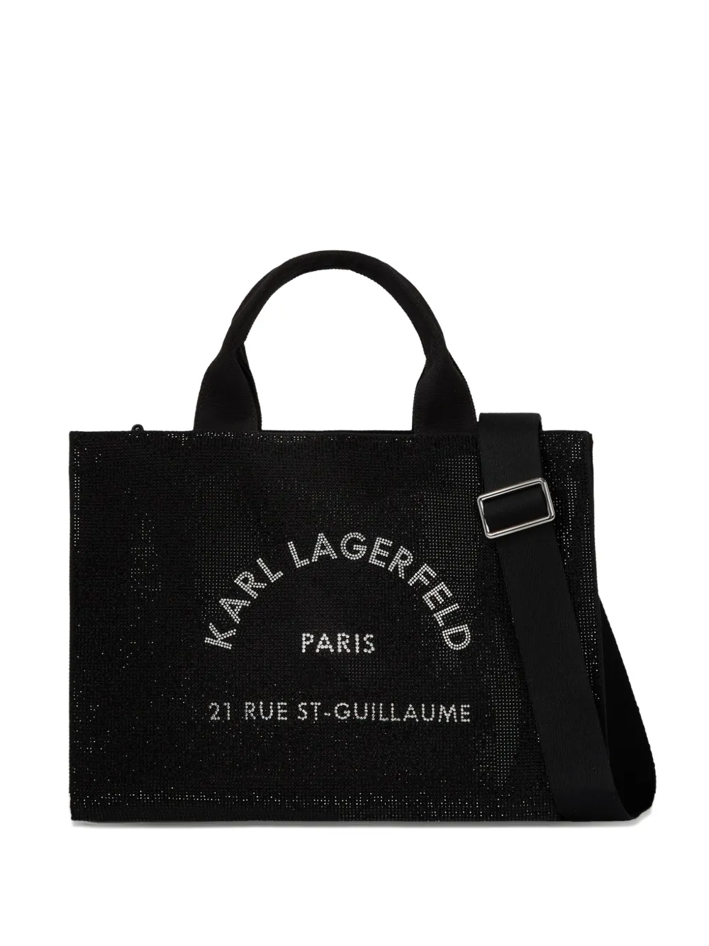

Сумка-тоут Rue St-Guillaume среднего размера KARL LAGERFELD, черный