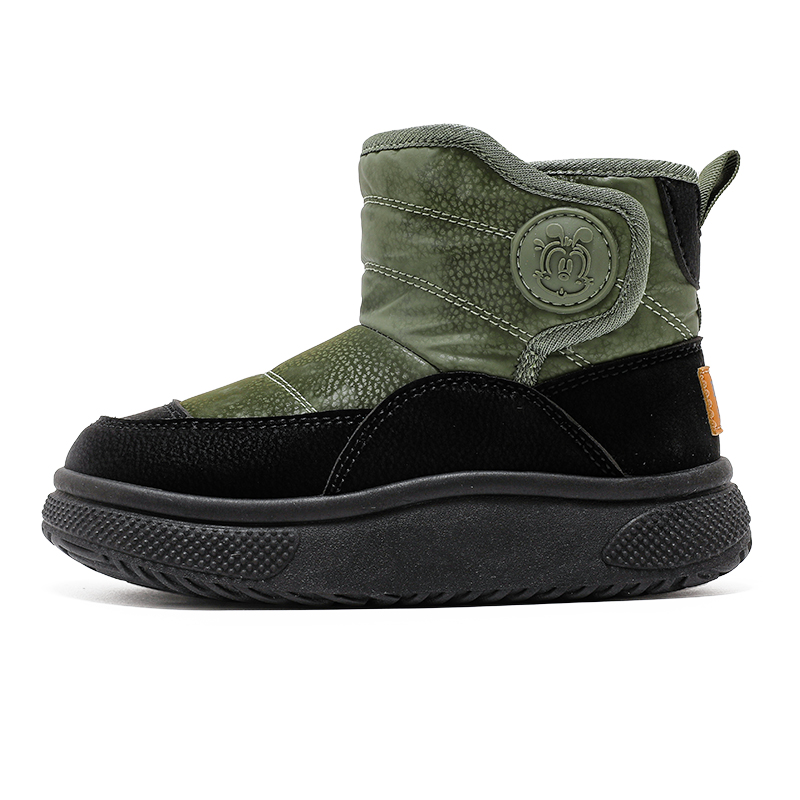 

Тонкие утепленные ботинки, легкие, с амортизацией, детские хлопковые ботинки для детей BOBDOG, черный