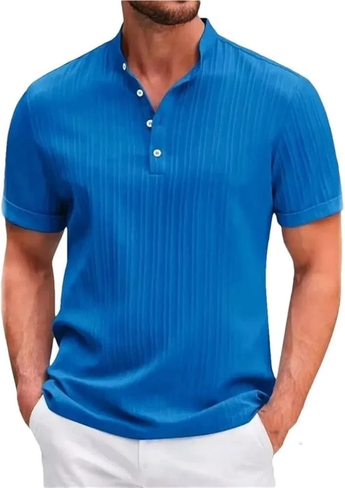 Мужское поло для гольфа, Quick Dry, Slim Fit, дышащее, синее