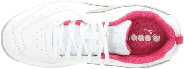 Теннисные кроссовки Diadora Junior S.Challenge 5 SL бело-синие, белый — фото 4
