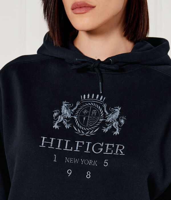 Толстовка женская Tommy Hilfiger с рисунком, синий — фото 4