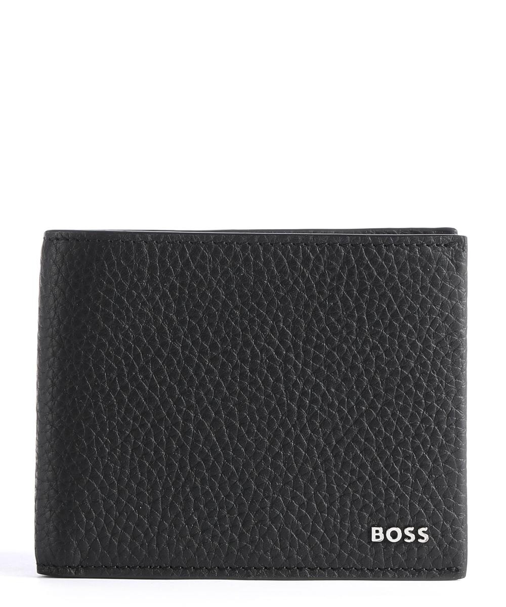 

RFID-кошелек Crosstown из зернистой яловой кожи Boss, черный