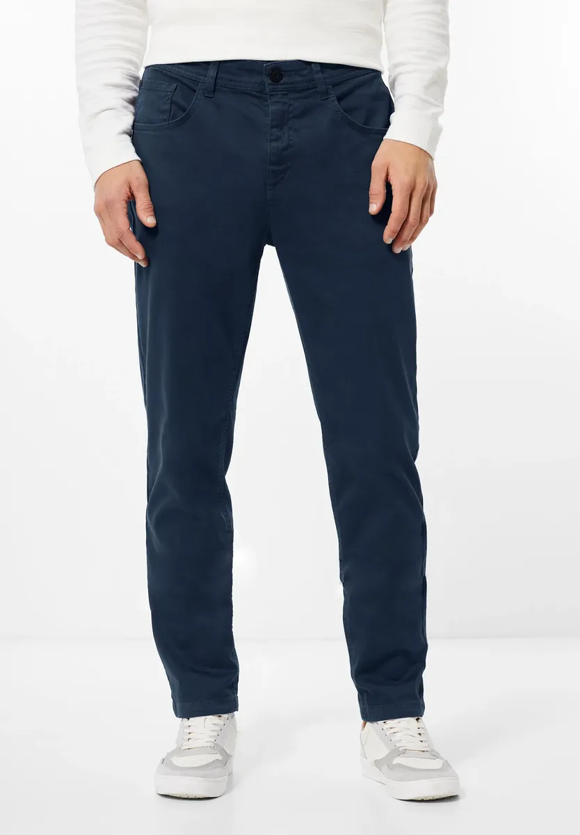 

Брюки STREET ONE MEN из ткани, с 5 карманами, синий