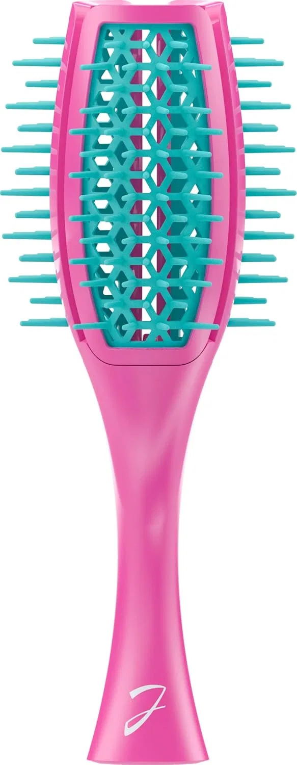 Щетка для волос «Tulip Brush» от Janeke (фуксия/бирюза) Jäneke