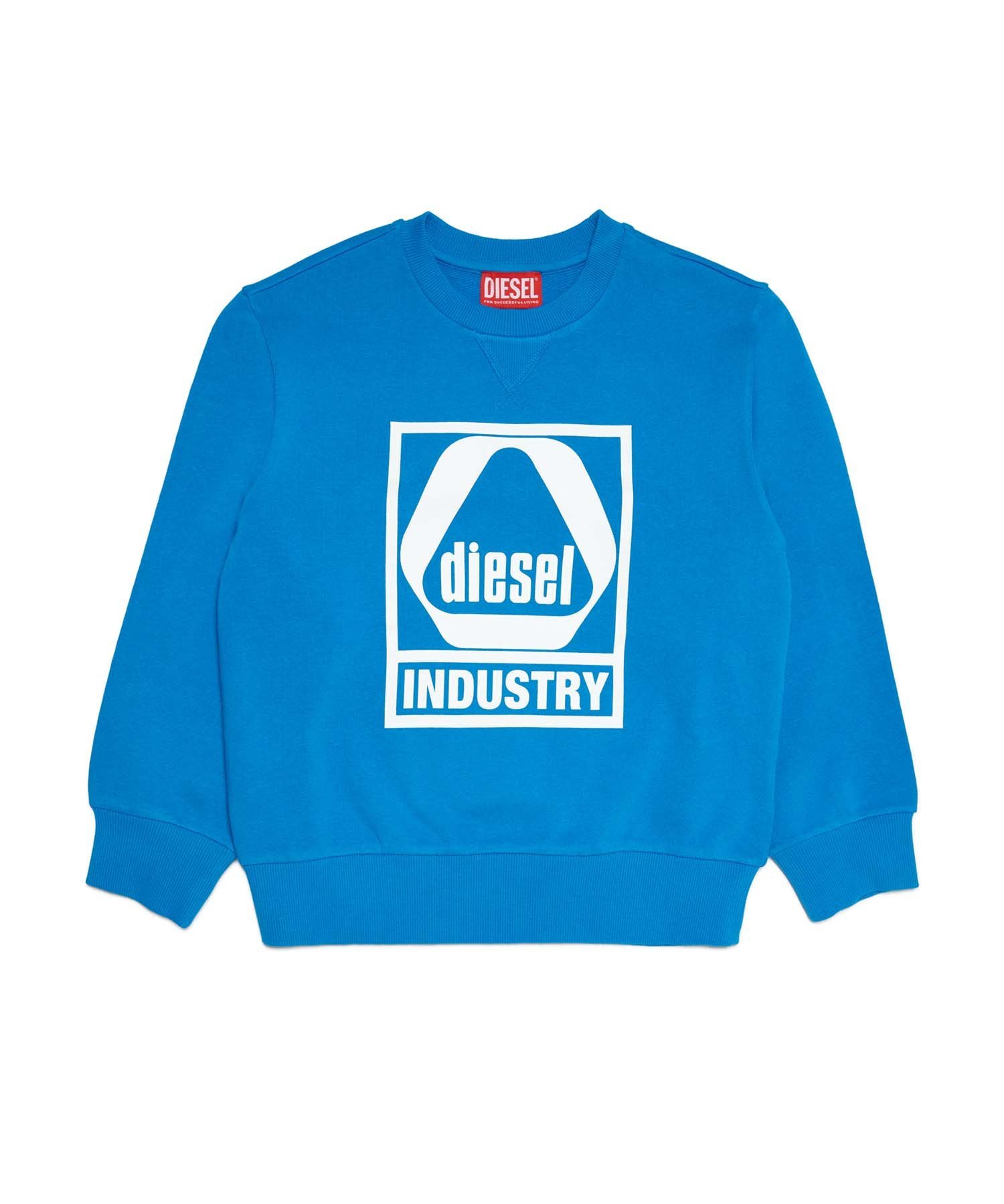 Детская и подростковая толстовка с логотипом бренда DIESEL, Blue